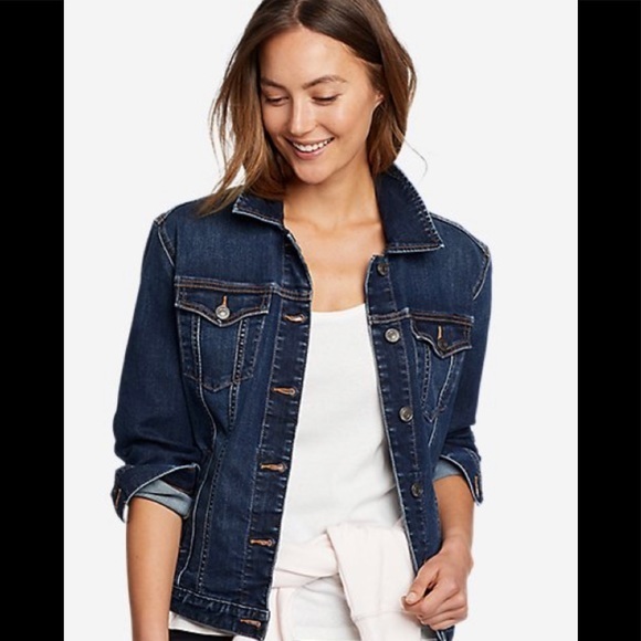 Eddie Bauer jean jacket - Picture 1 of 10